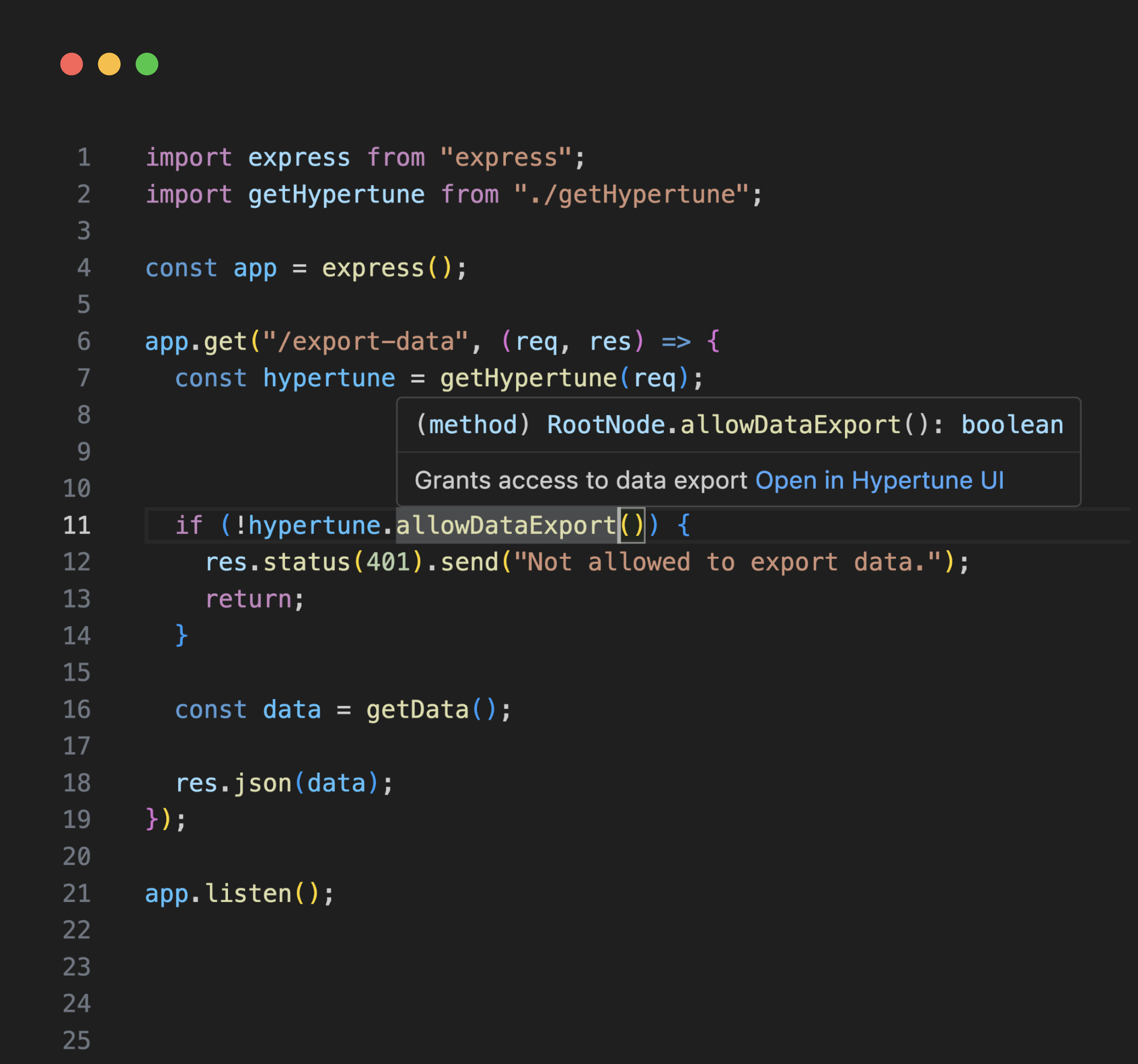 Granular permissions